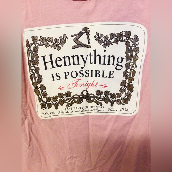 Fashion nova men Hennything is possible long sleeve tshirt size medium - Picture 3 of 6
